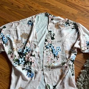 Pink floral Kimono